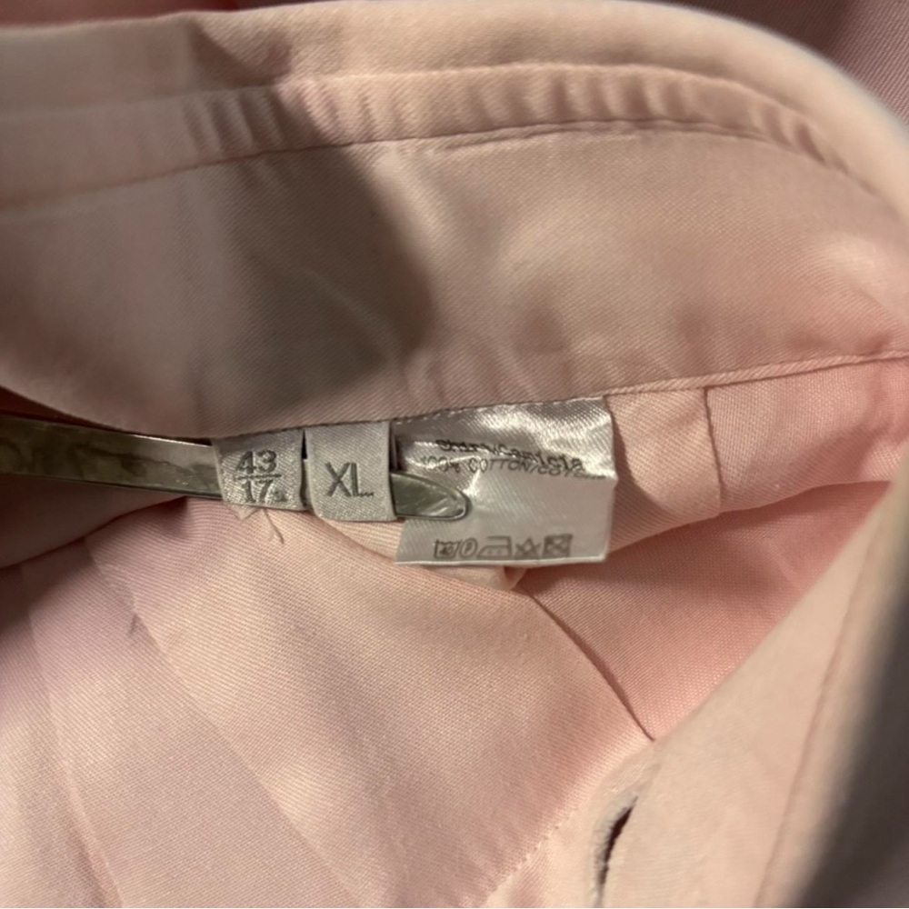 Ermenegildo Zegna Men's XL 43 / 17 Collared Button Down Dress Shirt Pink - Picture 4 of 4